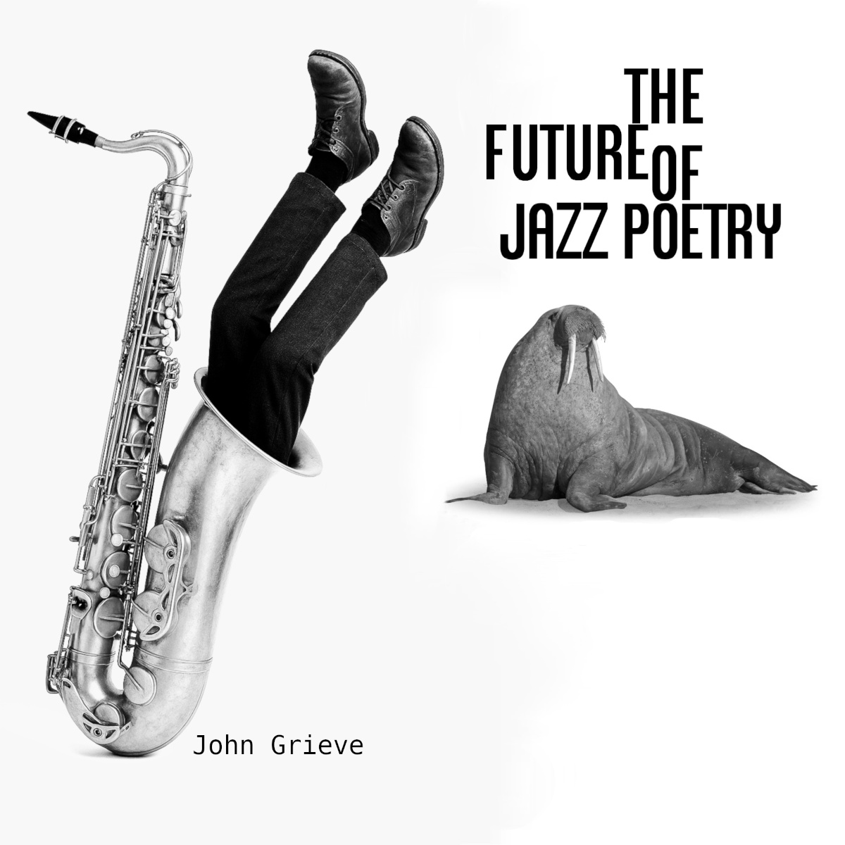 album cover for the future of jazz poetry by john grieve