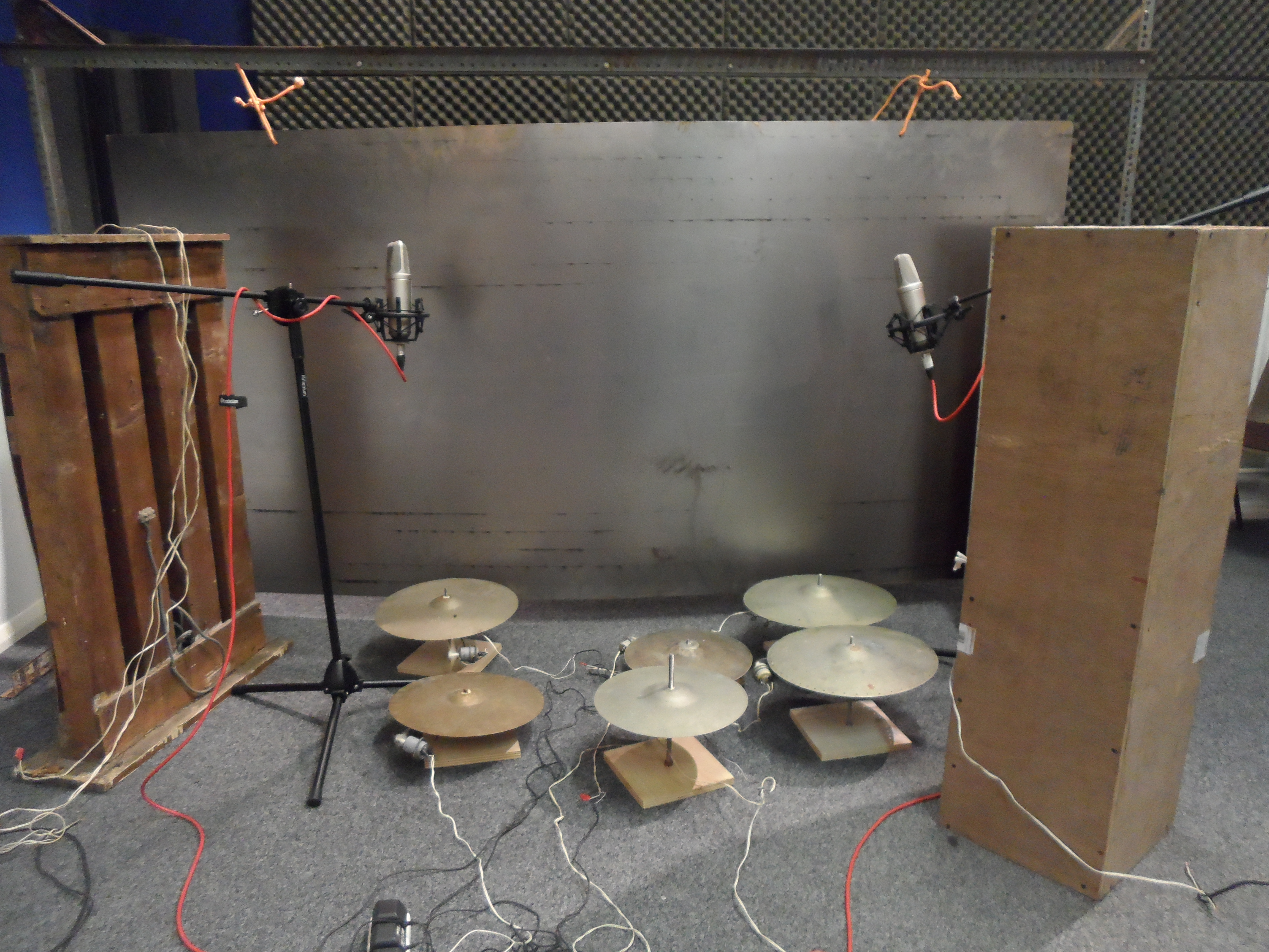 instruments in studio